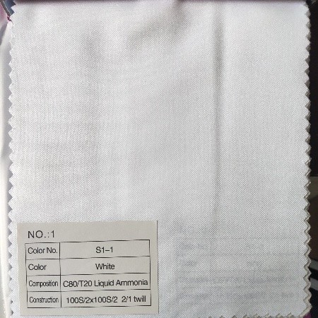 C80/T20 100S/2*100S/2 2/1 TWILL
